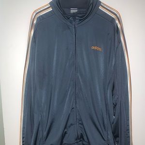 Adidas Grey Zip-Up Workout Jacket
